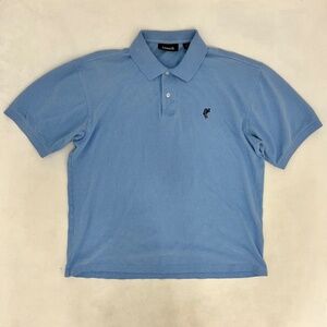 Ashworth Mens Size XL Polo Shirt‎ Light Blue Golf Short Sleeve Collared Logo